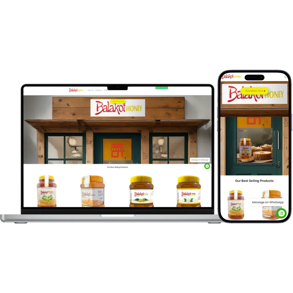 Honey Product E-commerce Website