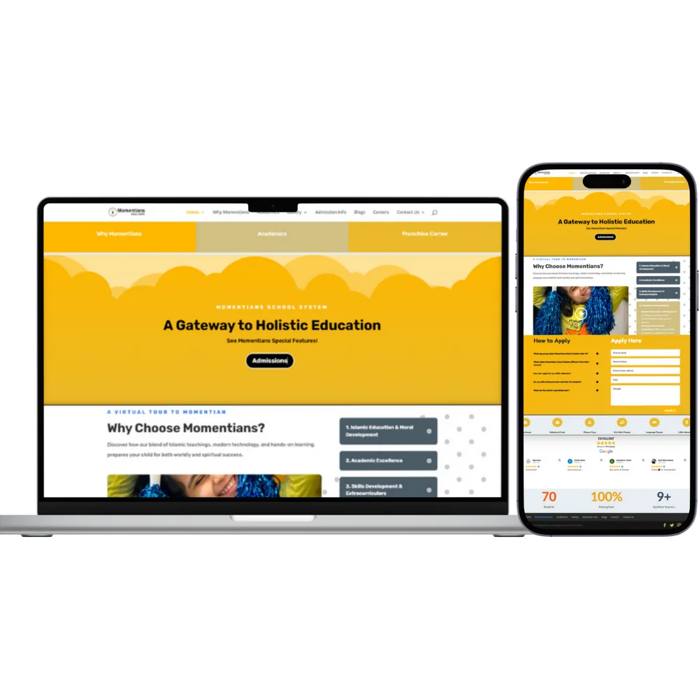 School Chain and Franchise Website