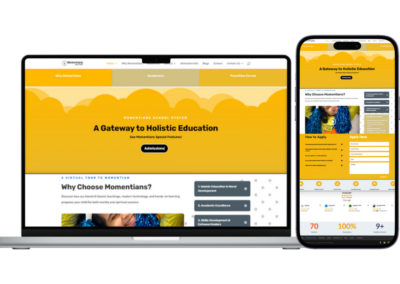 School chain Website || Comprehensive School Brand website with franchising features