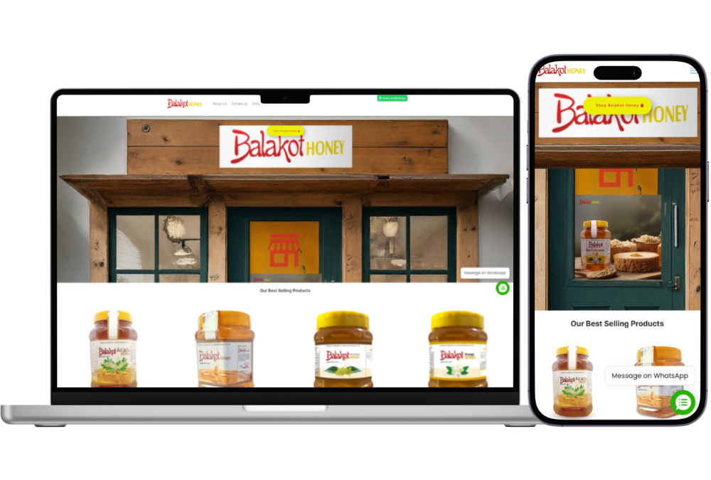Honey Product E-commerce Website